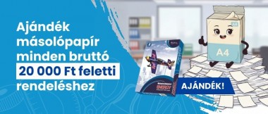 20 000 Ft feletti vásárlás esetén ajándék másolópapír